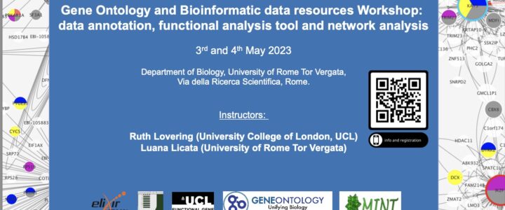 Gene Ontology and Bioinformatic data resources Workshop: data annotation, functional analysis tools and network analysis