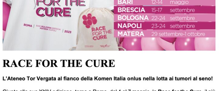“Race for the Cure 2023 TOR VERGATA”
